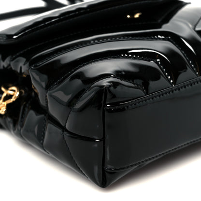 Saint Laurent Patent Y Quilted Monogram Toy Loulou Crossbody Bag Black 10 of 11