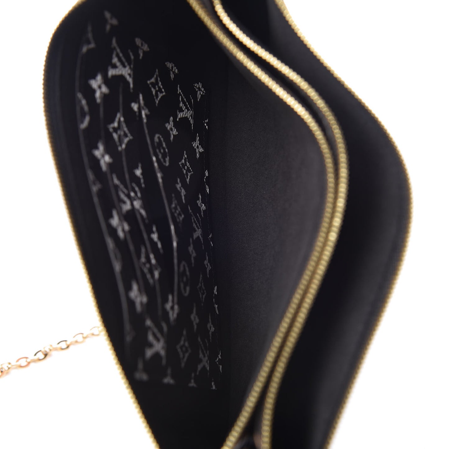 Monogram Giant Jungle Pochette Double Zip Black