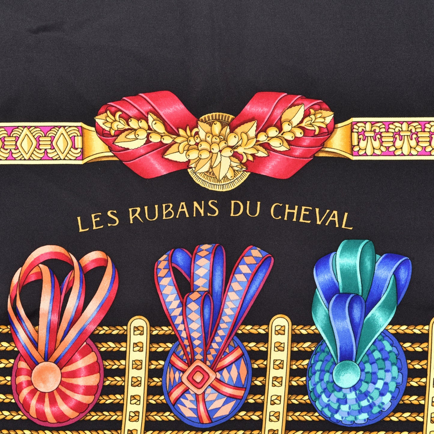 Silk Les Rubans Du Cheval Scarf 90
