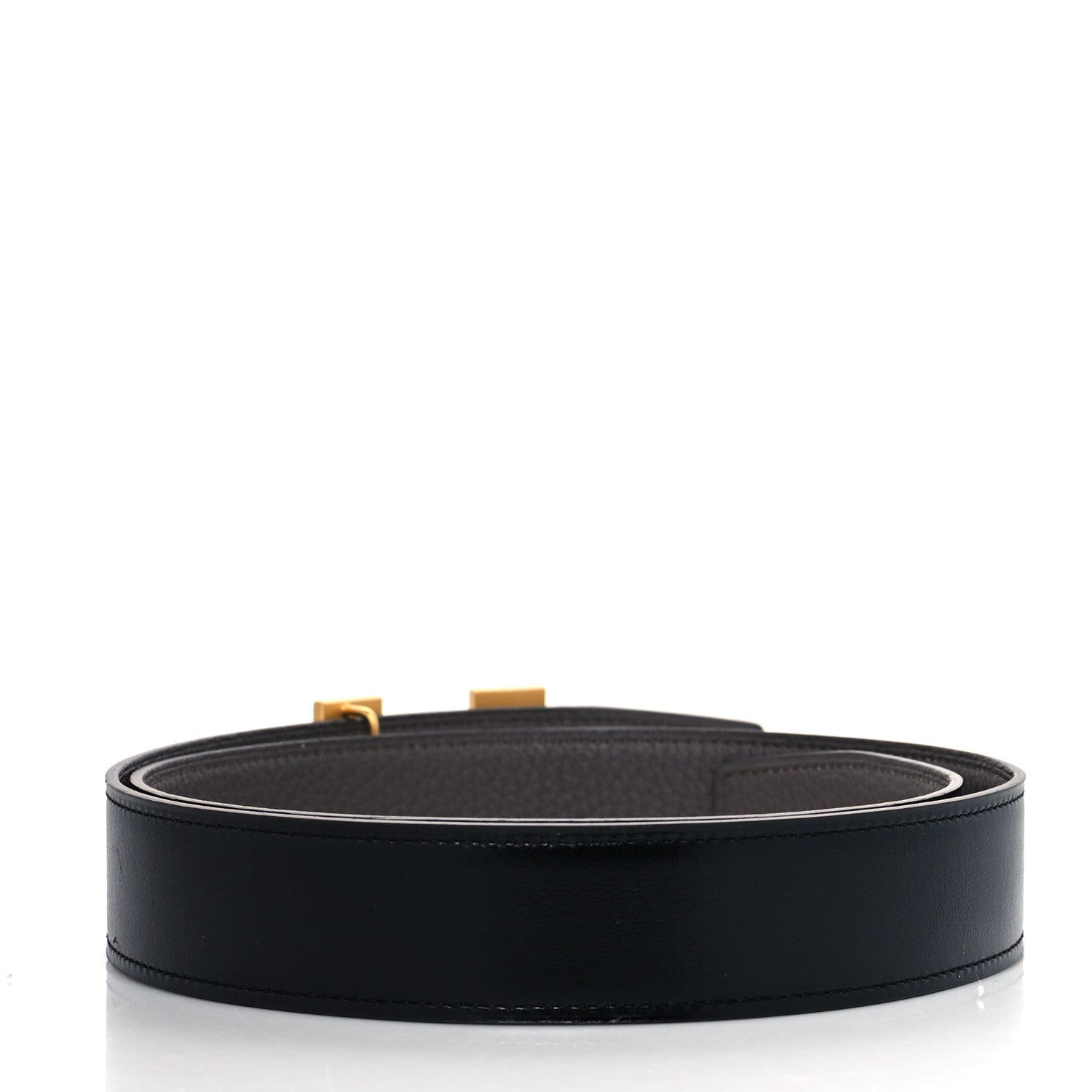 Hermes Box Togo 32mm H Belt 95 Black Etain 2 of 6