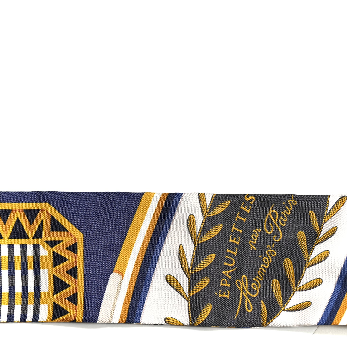 Silk Epaulettes De Gala Twilly Marine Gold White