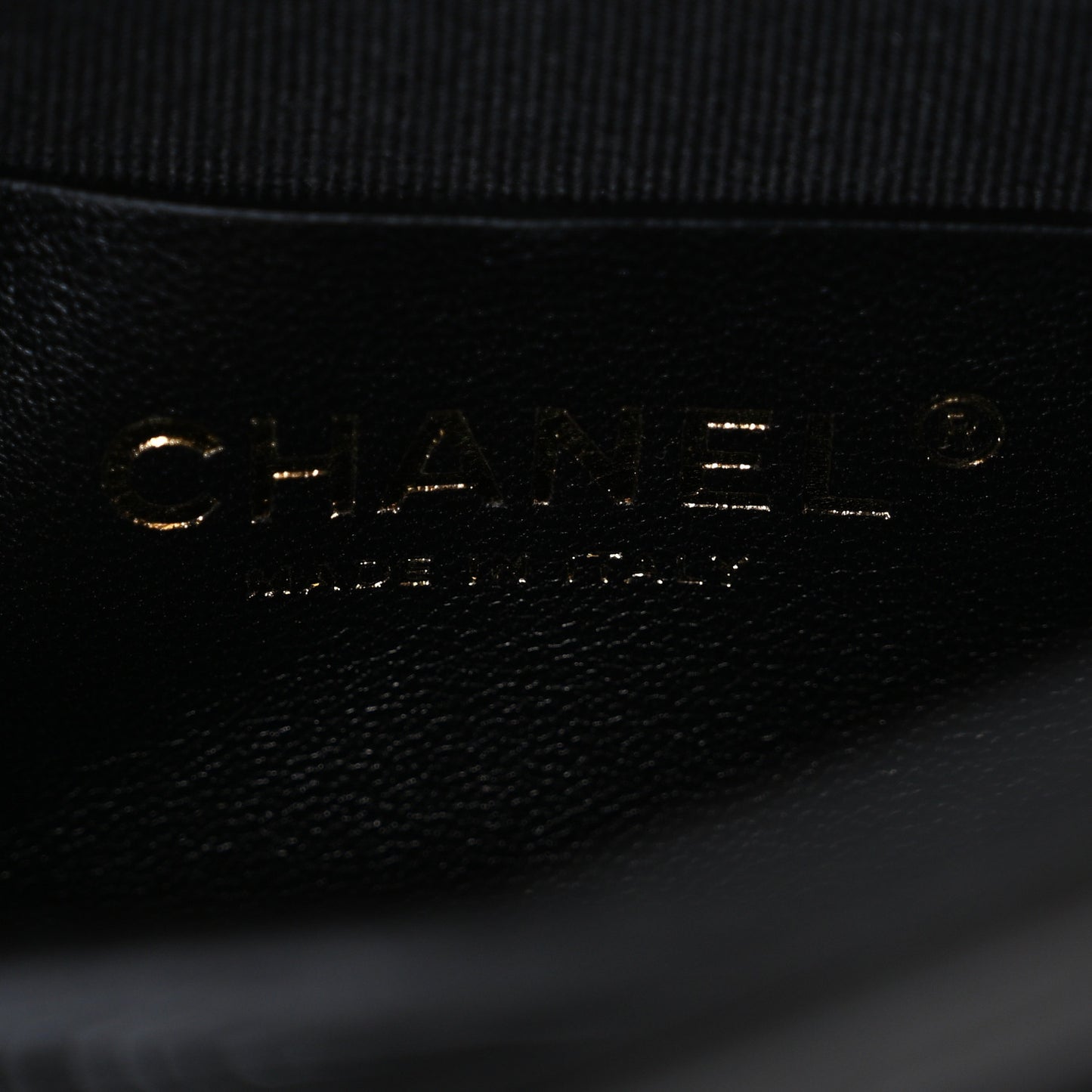 Patent Quilted Mini Graphic Catch Flap Black