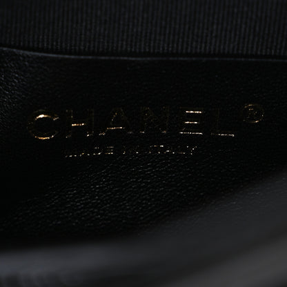 Chanel Patent Quilted Mini Graphic Catch Flap Black 6 of 10