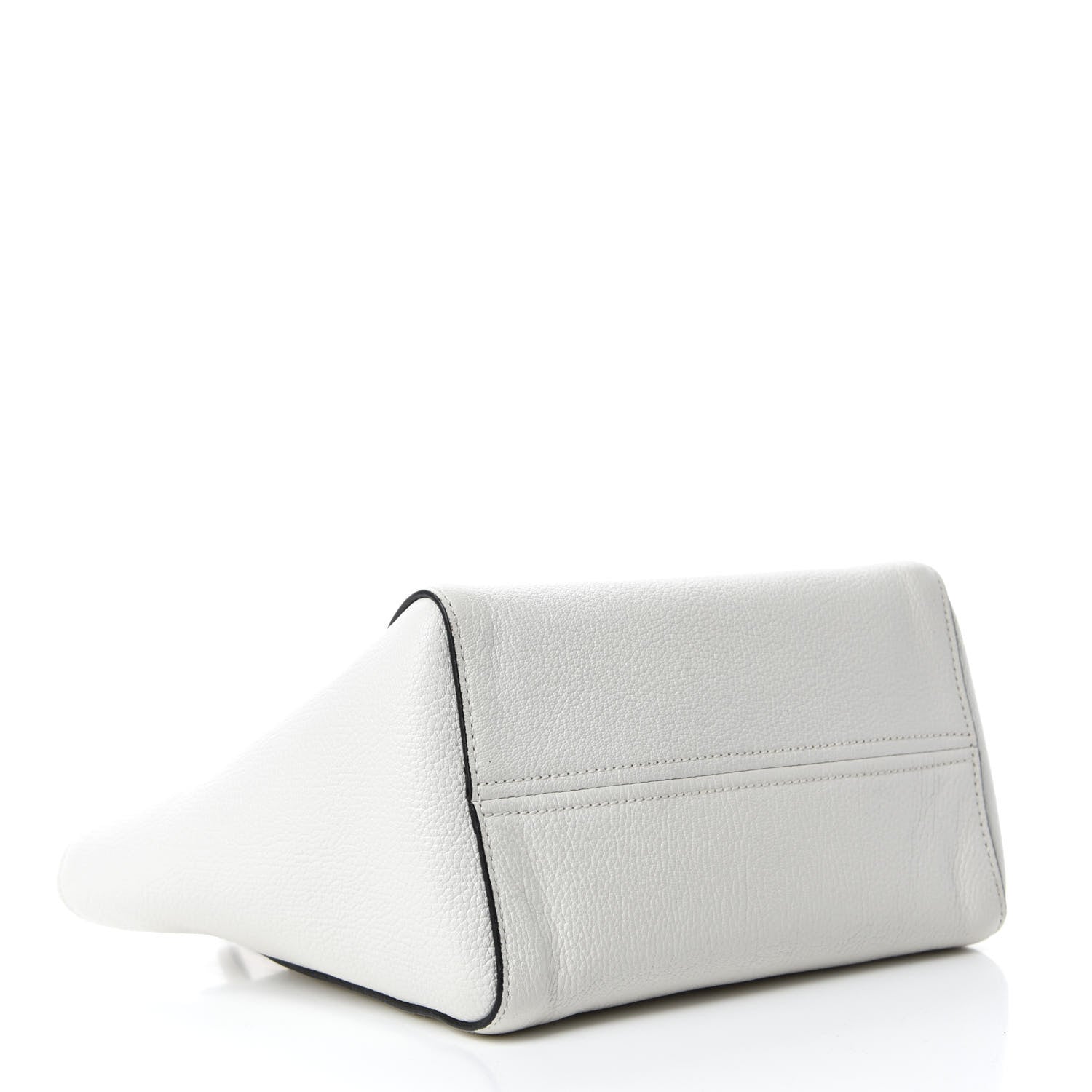 Miu Miu Goatskin Madras Zip Tote White 4 of 14