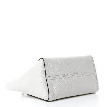 Miu Miu Goatskin Madras Zip Tote White 4 of 14
