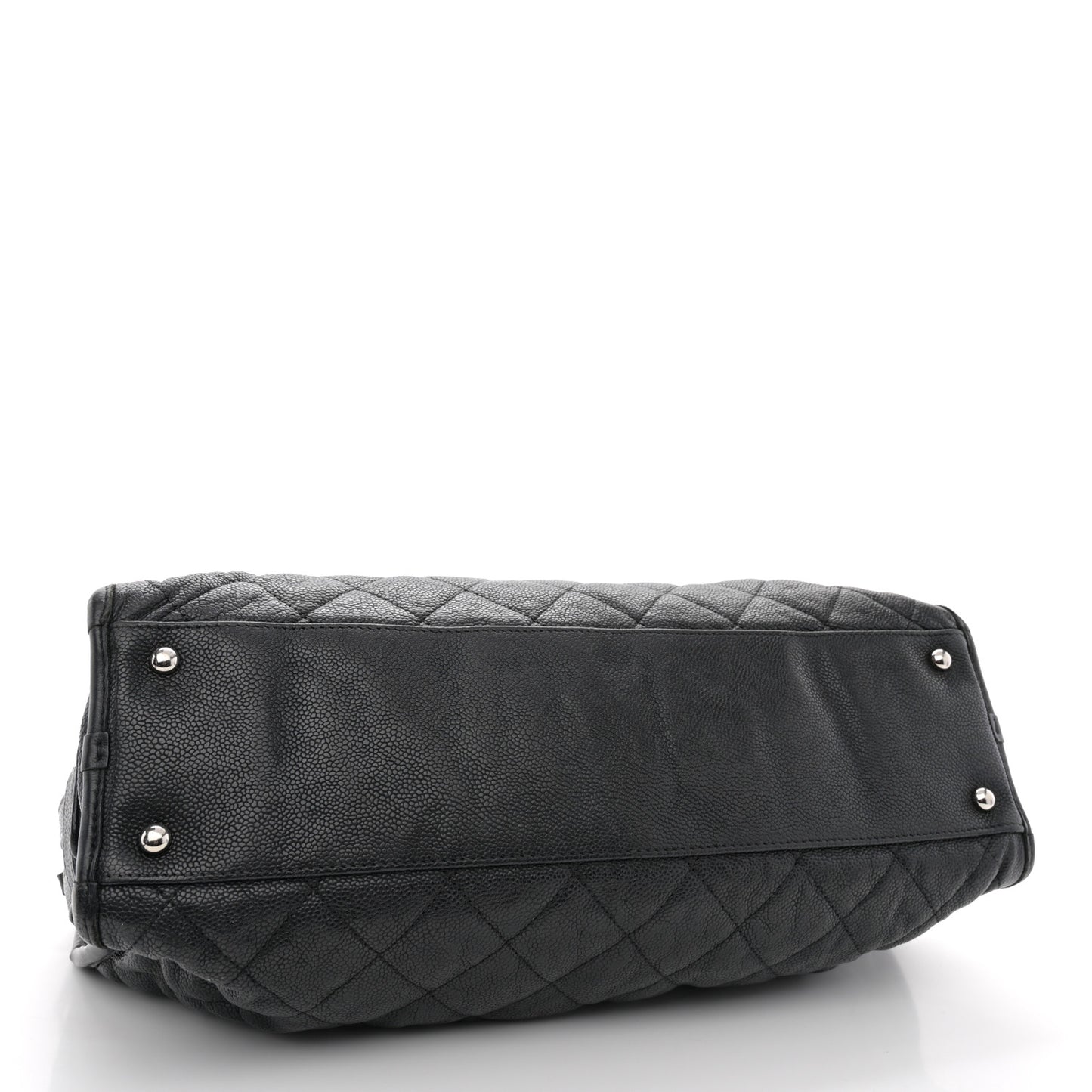 Caviar Quilted French Riviera Tote Black