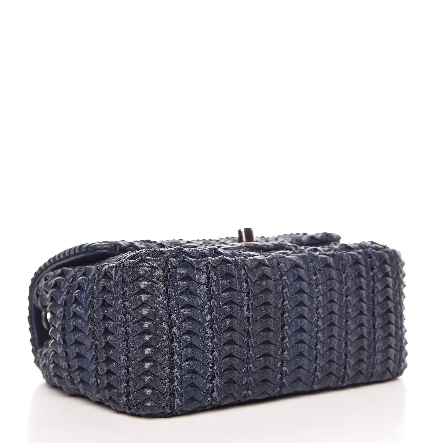 Chanel Lambskin Embroidered Small Flap Navy 4 of 8