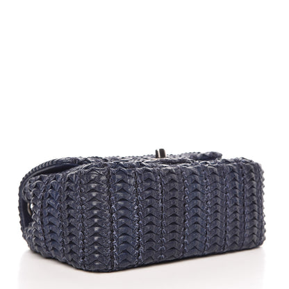 Chanel Lambskin Embroidered Small Flap Navy 4 of 8