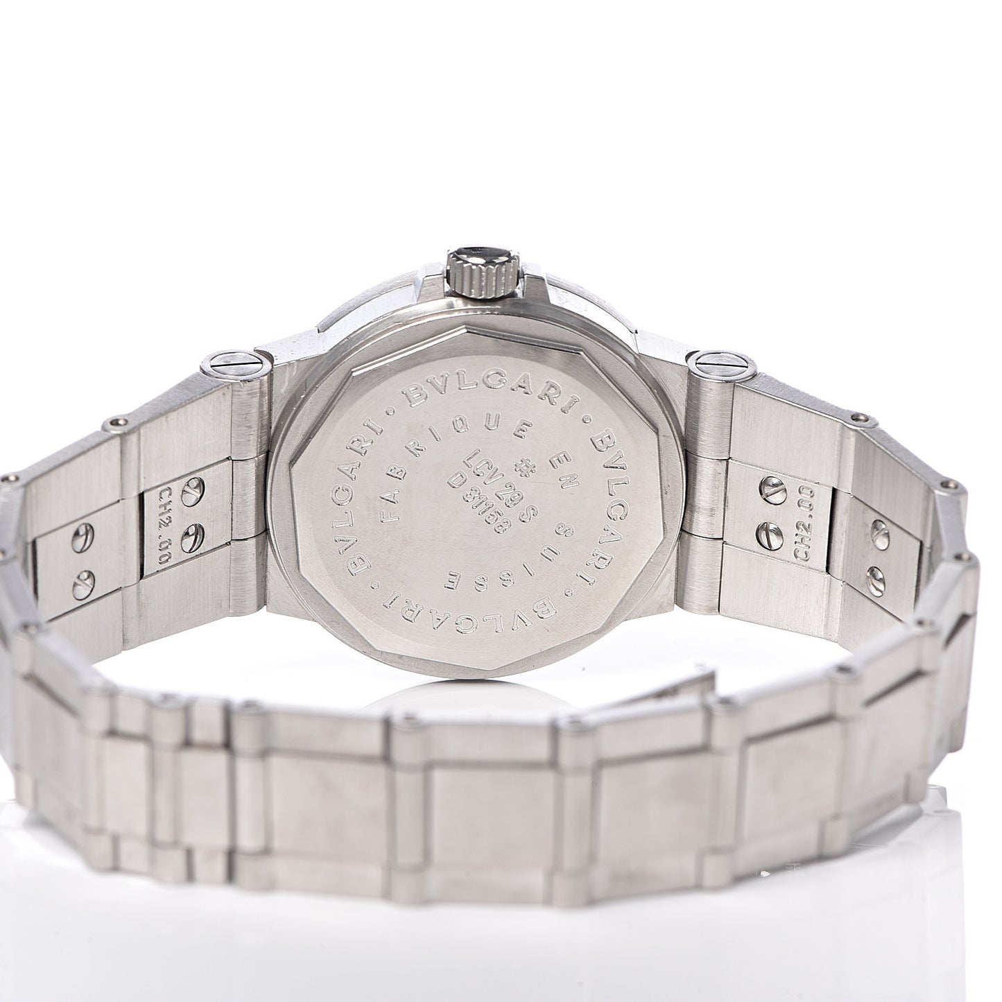 Stainless Steel 29mm Diagono Automatic Watch Black
