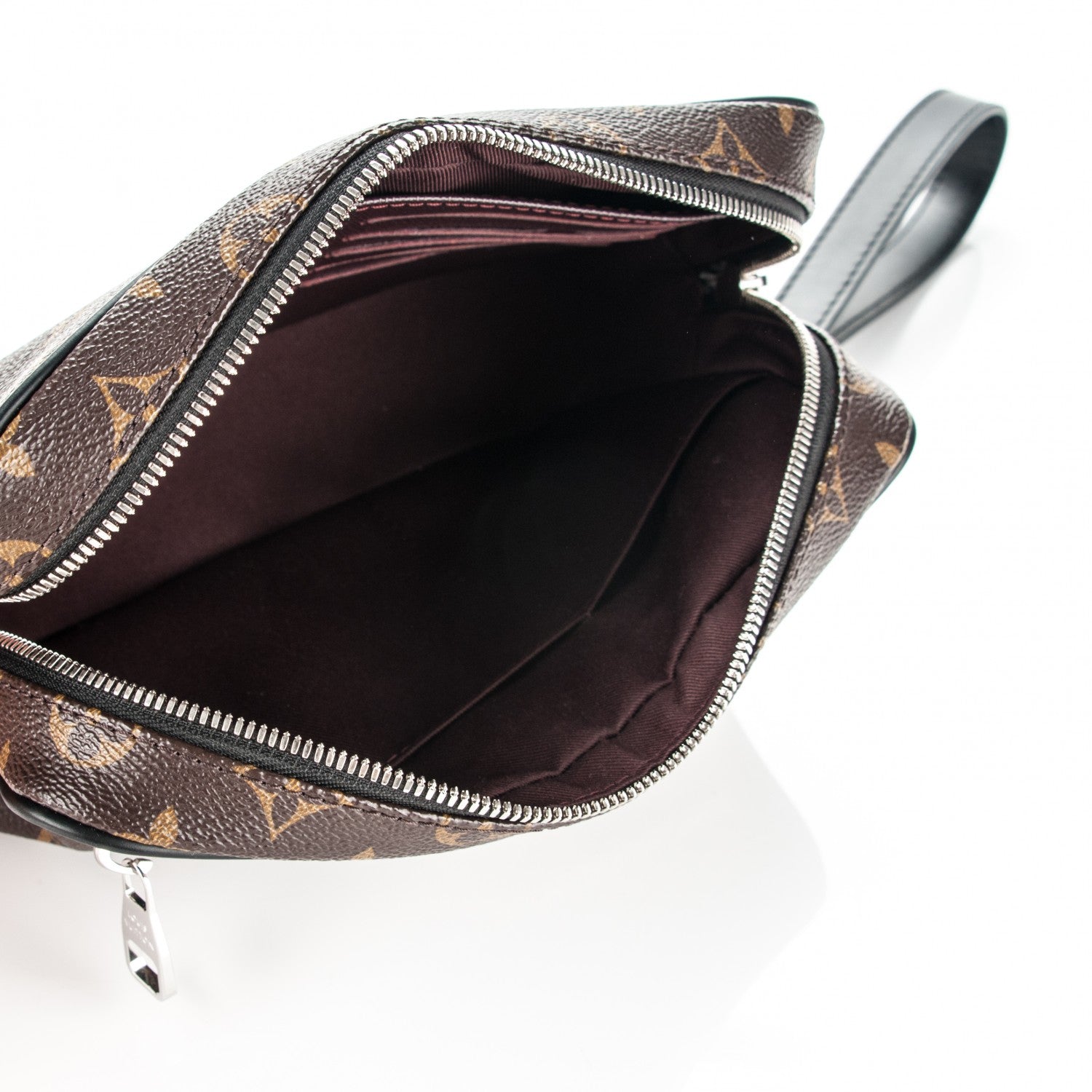 Louis Vuitton Monogram Macassar Kasai Clutch Black 5 of 7