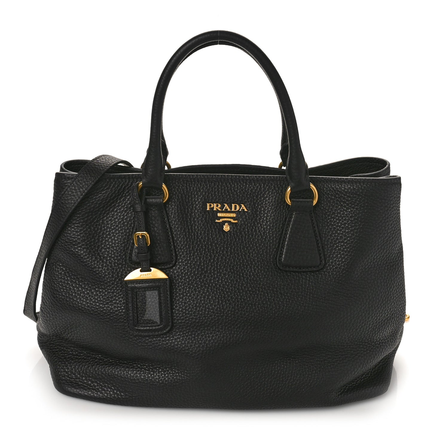 Vitello Daino Tote Black
