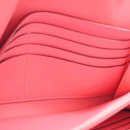 Hermes Epsom Constance Long Wallet Rose Azalee 5 of 11