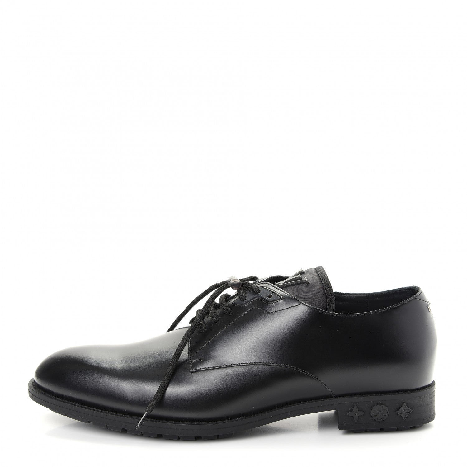 Louis Vuitton Calfskin Mens Formal Derby Shoes 10 Black 1 of 10
