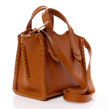 Chloe Calfskin Small Mony Tote Caramel 3 of 14