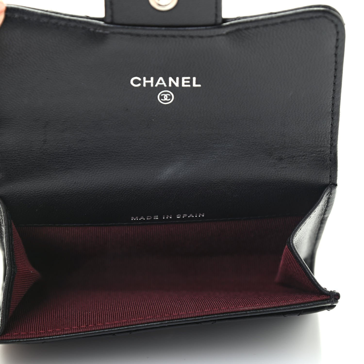 Chanel Lambskin Quilted Flap Card Holder Black 5 of 8