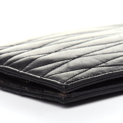 Chanel Lambskin Quilted CC Clutch Black 8 of 12