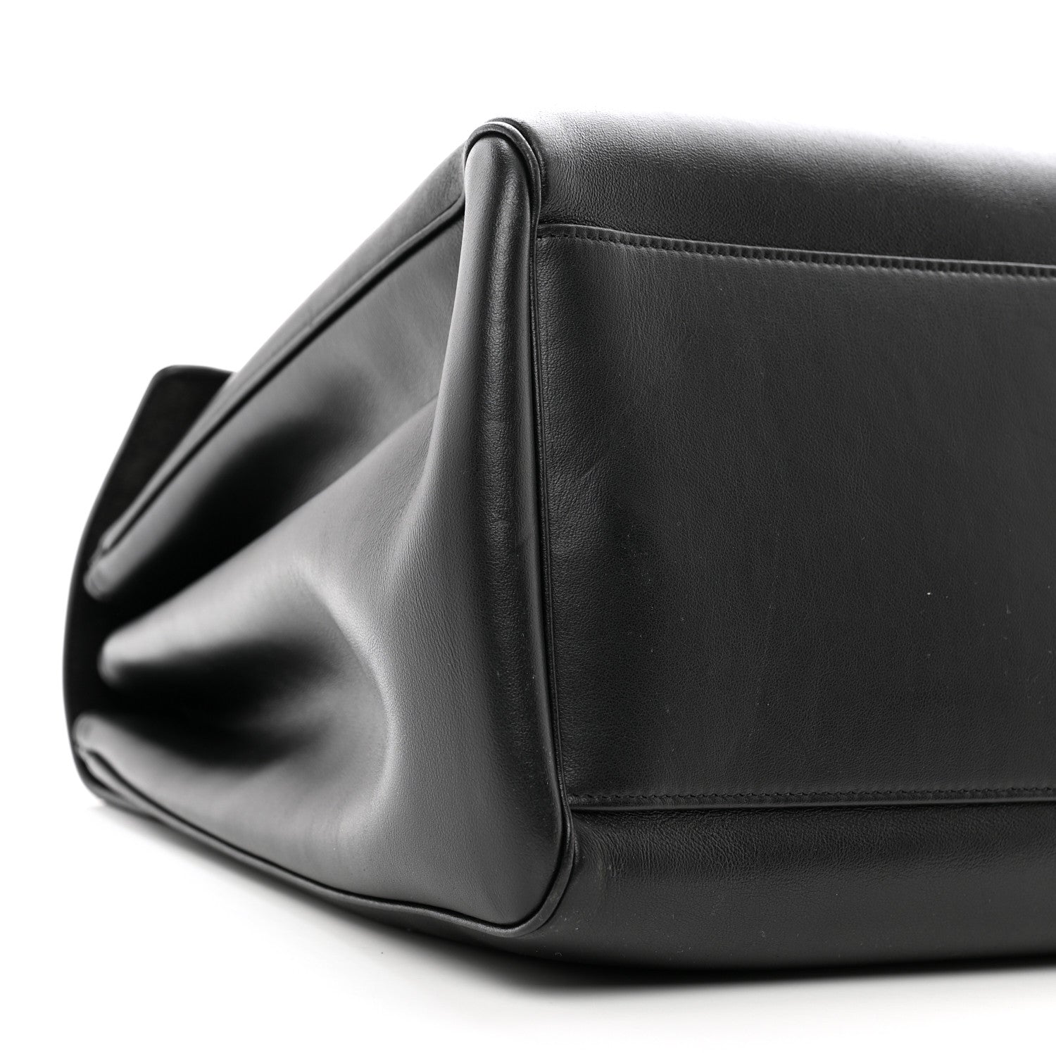 Celine Grained Calfskin Large Soft 16 Bag Black 8 of 9