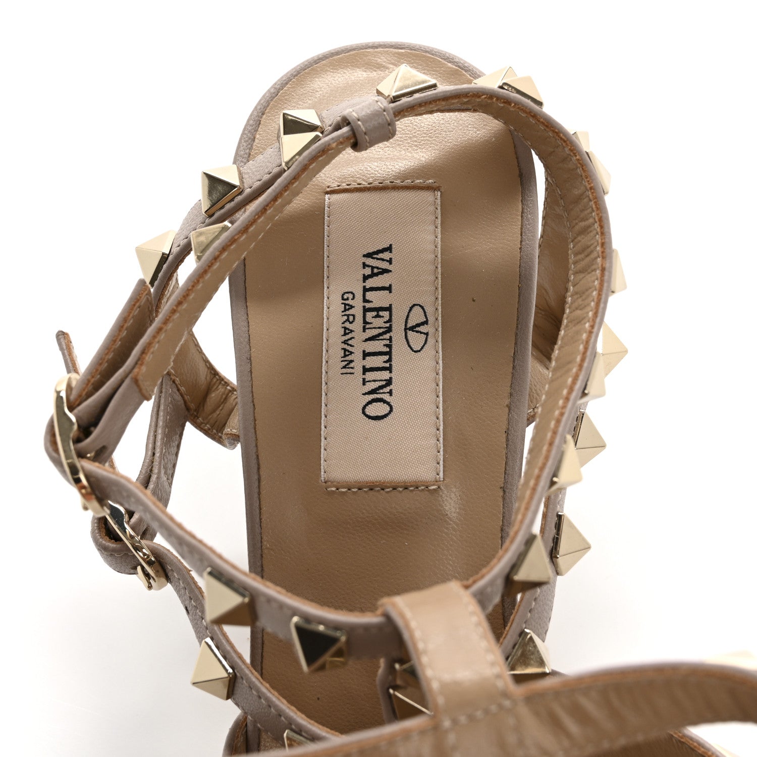 Valentino Garavani Patent Rockstud Ankle Strap 65mm Pumps 36.5 Poudre 7 of 11