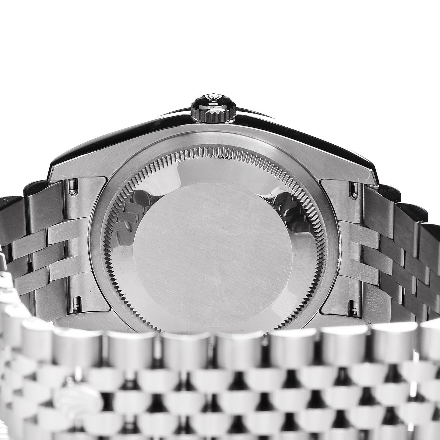 Stainless Steel 18K White Gold Diamond 36mm Oyster Perpetual Datejust Watch Rhodium Waves 116244