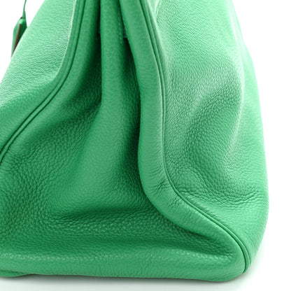 Hermes Taurillon Clemence Birkin 35 Menthe 12 of 15