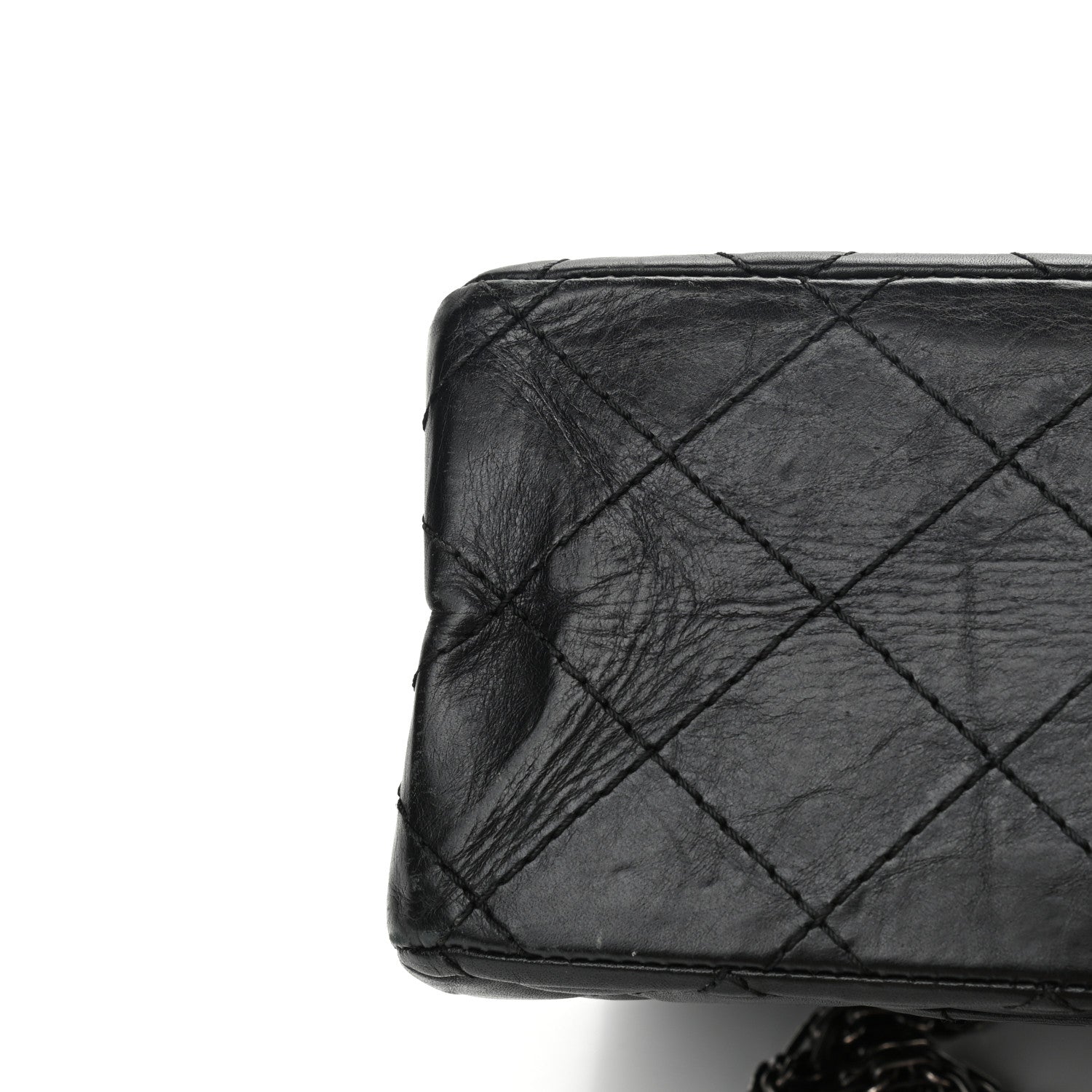 Chanel Aged Calfskin Quilted 2.55 Reissue 226 Flap Black 11 of 15
