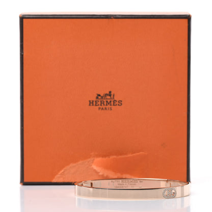 Hermes 18K Rose Gold Diamond PM H D'Ancre Bracelet SH 5 of 5