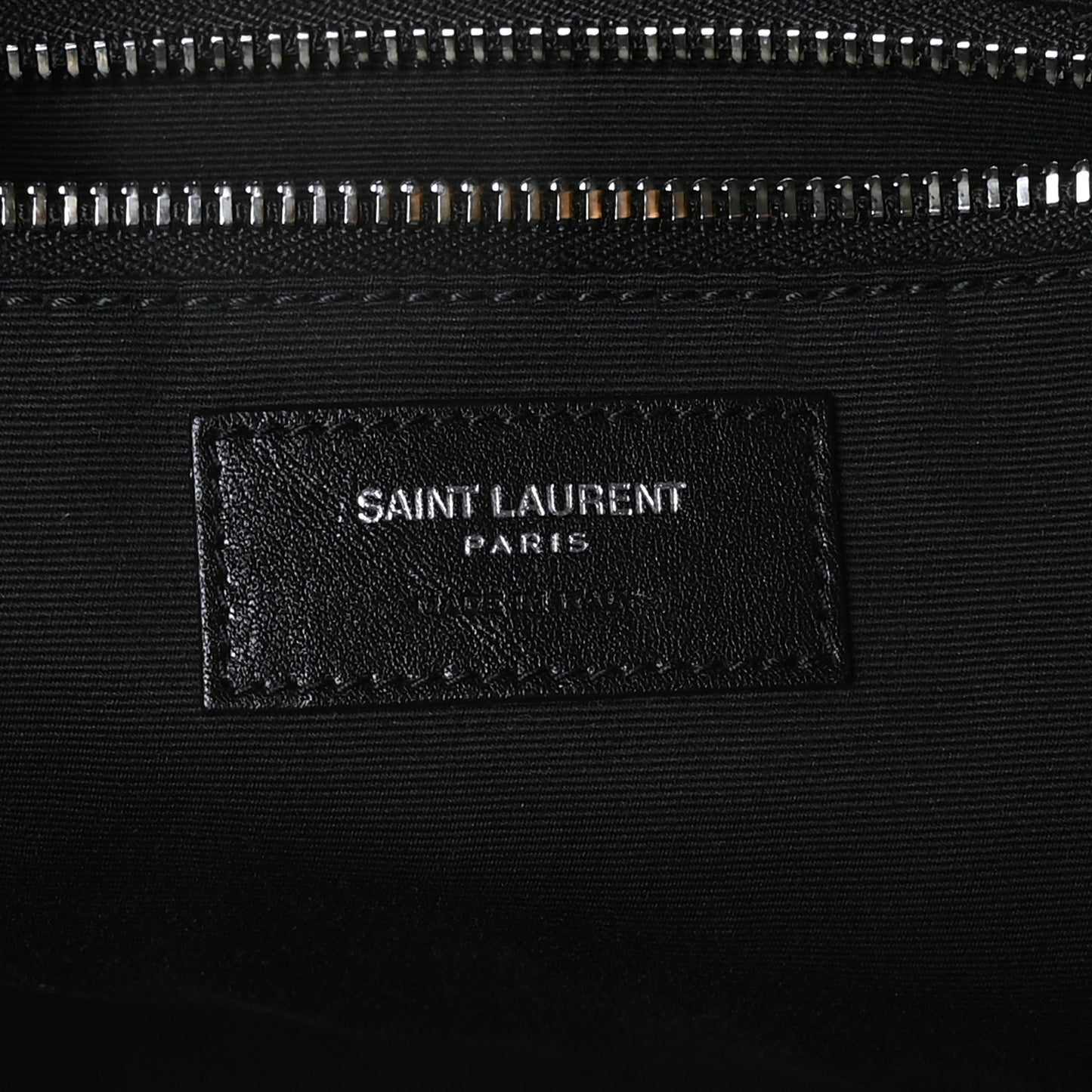 Raffia Linen Calfskin Rive Gauche Tote Black