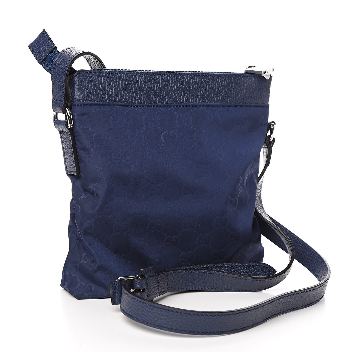 Nylon Monogram Dollar Calfskin Small Flat Messenger Bag Tide