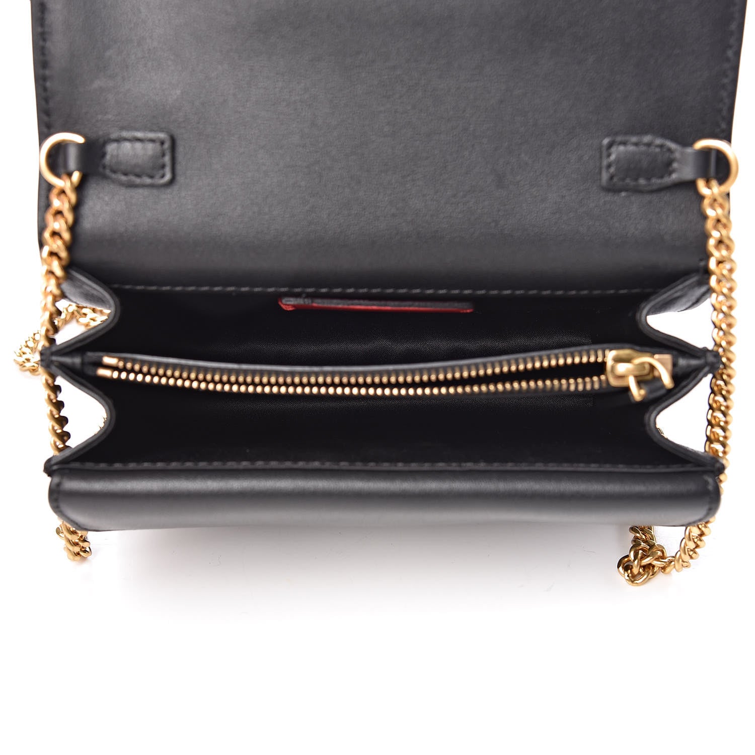 Valentino Garavani Smooth Calfskin Mini VRing Crossbody Bag Black 5 of 10