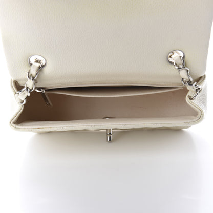 Chanel Caviar Quilted Mini Rectangular Flap White 5 of 12