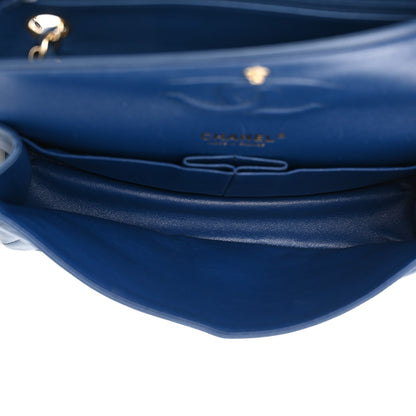 Chanel Lambskin Quilted Medium Double Flap Blue 5 of 13