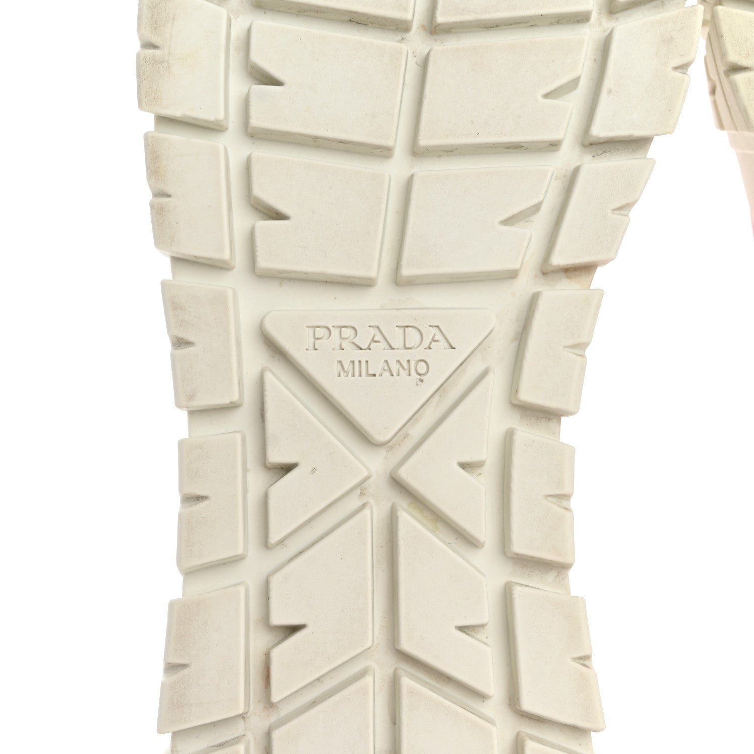 Prada Re-Nylon Gabardine Triangle Logo Double Wheel 50mm Sneakers 37.5 Alabastro 7 of 10