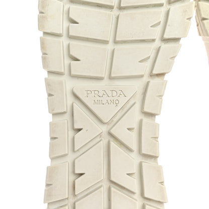 Prada Re-Nylon Gabardine Triangle Logo Double Wheel 50mm Sneakers 37.5 Alabastro 7 of 10