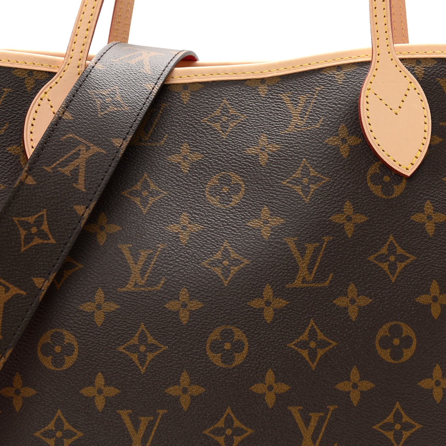 Monogram Inside Out Neverfull Bandouliere MM Rose Pondichery