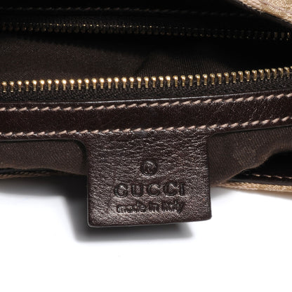 Gucci Monogram Horsebit Web Hobo Brown 6 of 7