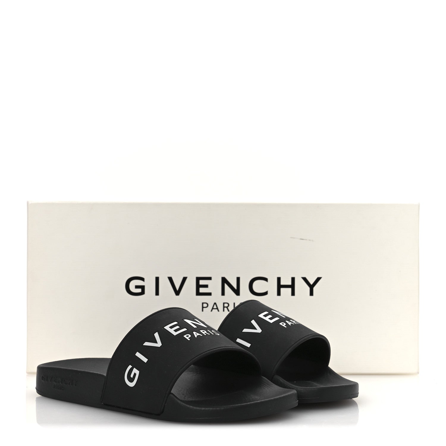 Givenchy Rubber Logo Pool Slide Sandals 35 Black 11 of 11