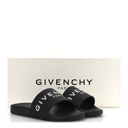 Givenchy Rubber Logo Pool Slide Sandals 35 Black 11 of 11