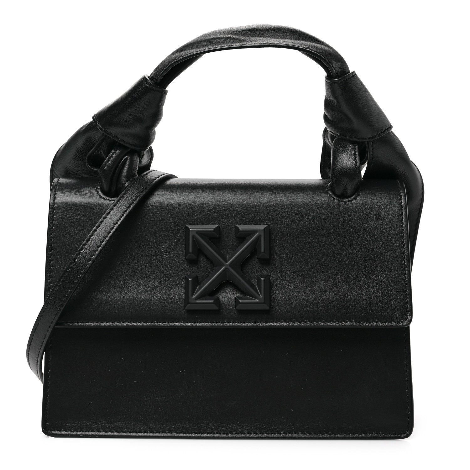 Off-White Calfskin Jitney 1.4 Bag Black 1 of 9