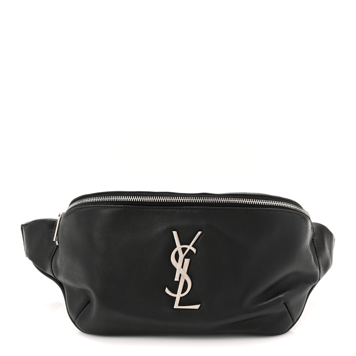 Saint Laurent Calfskin Monogram Belt Bag Black 1 of 11