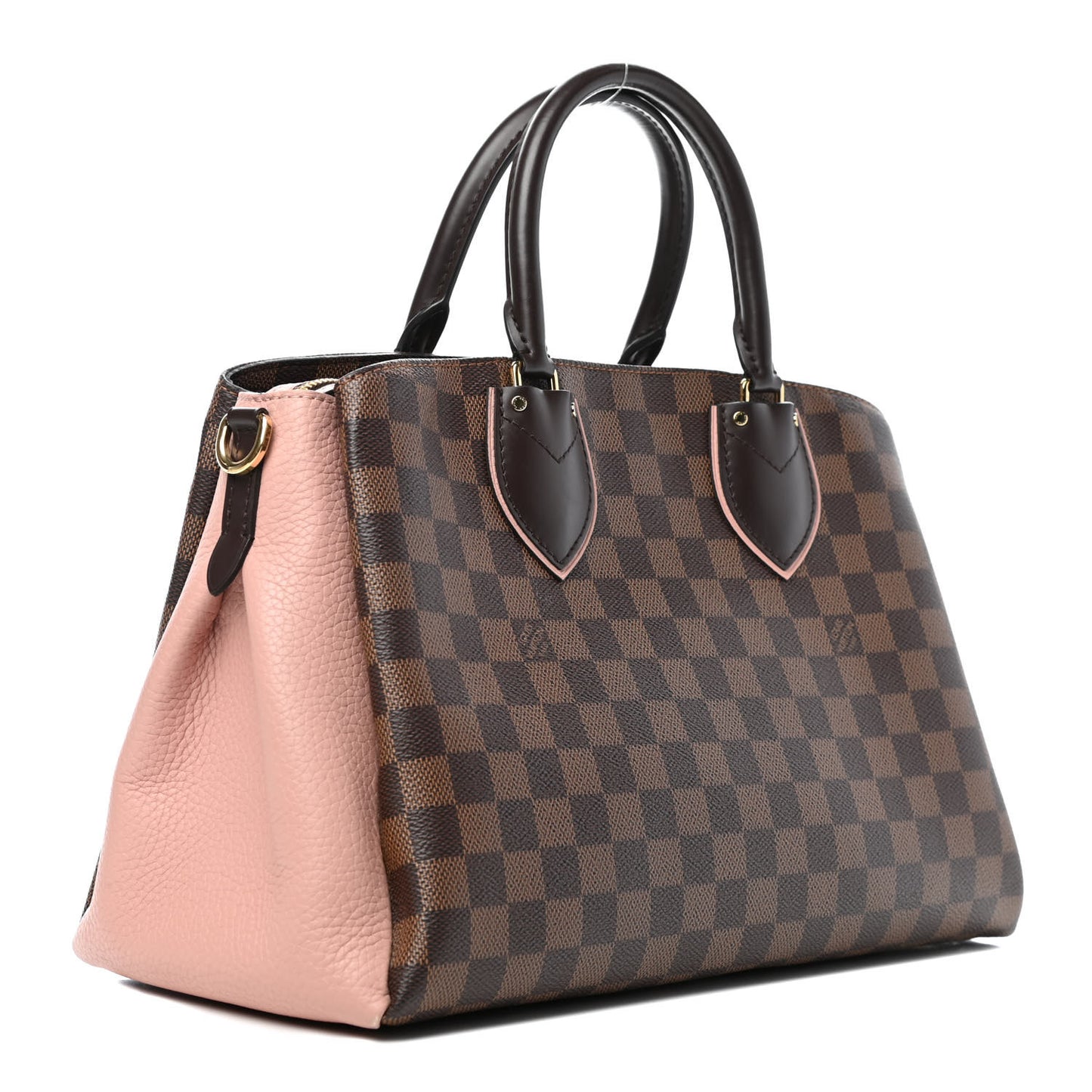 Cuir Taurillon Damier Ebene Normandy Magnolia