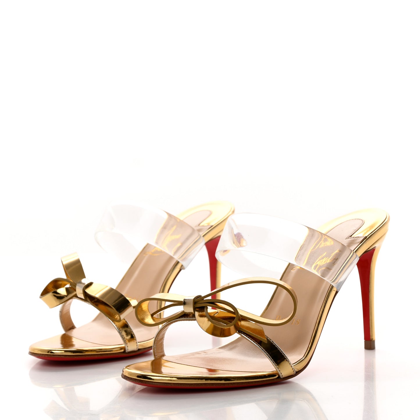 Specchio PVC Just Nodo 85 Slide Sandals 35 Gold