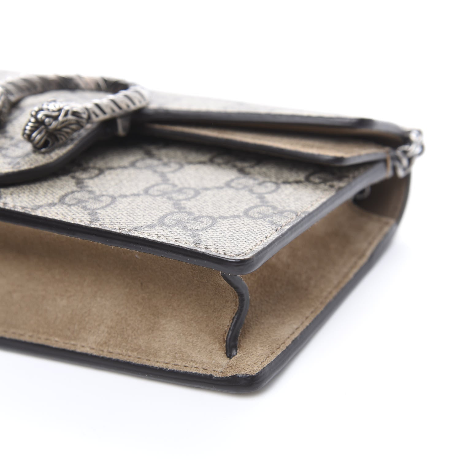 Gucci GG Supreme Monogram Super Mini Dionysus Shoulder Bag Taupe 7 of 10