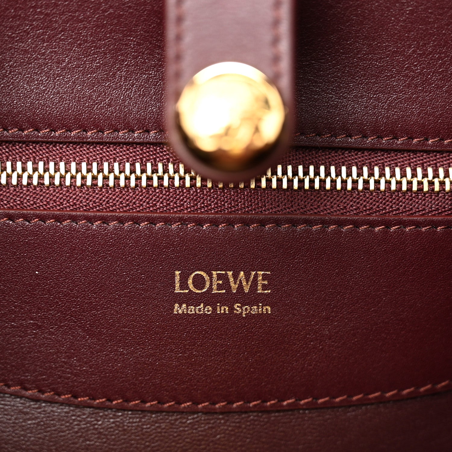 Loewe Supple Calfskin Small Madrid Bag Dark Burgundy 6 of 9
