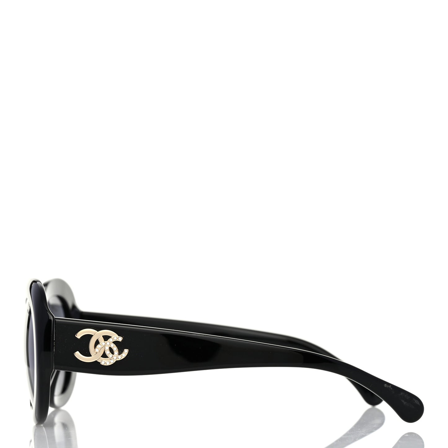 Acetate Polarized Oval CC Sunglasses 5469-B-A