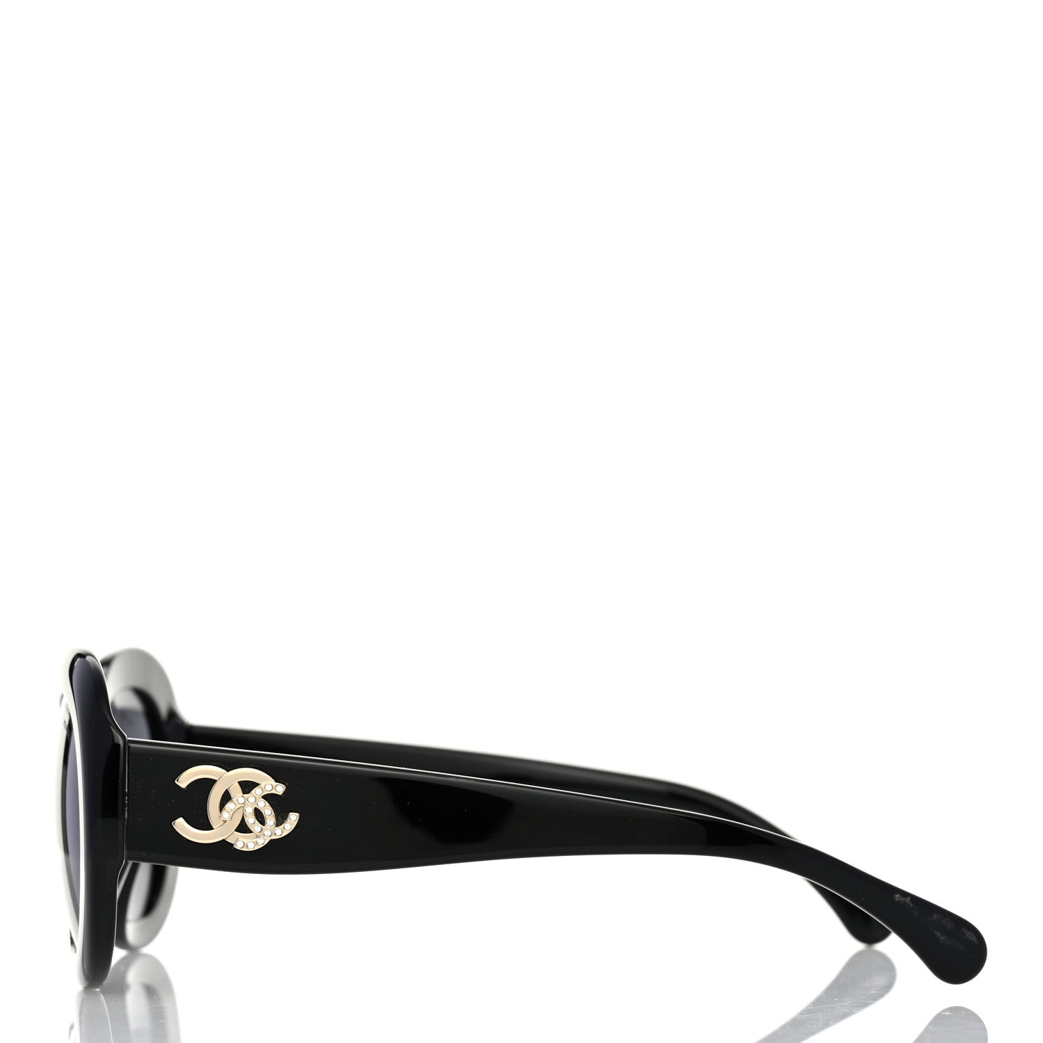 Chanel Acetate Polarized Oval CC Sunglasses 5469-B-A 3 of 8