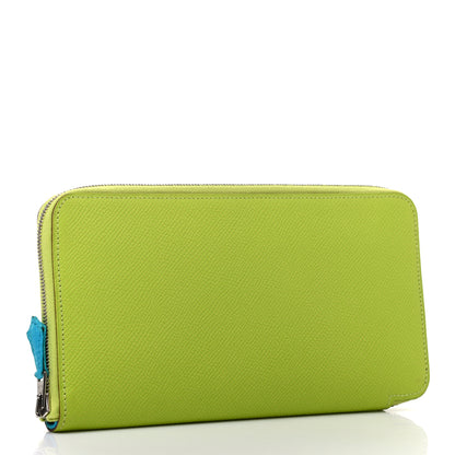 Hermes Epsom Silk'In Wallet Kiwi Lichen 3 of 7