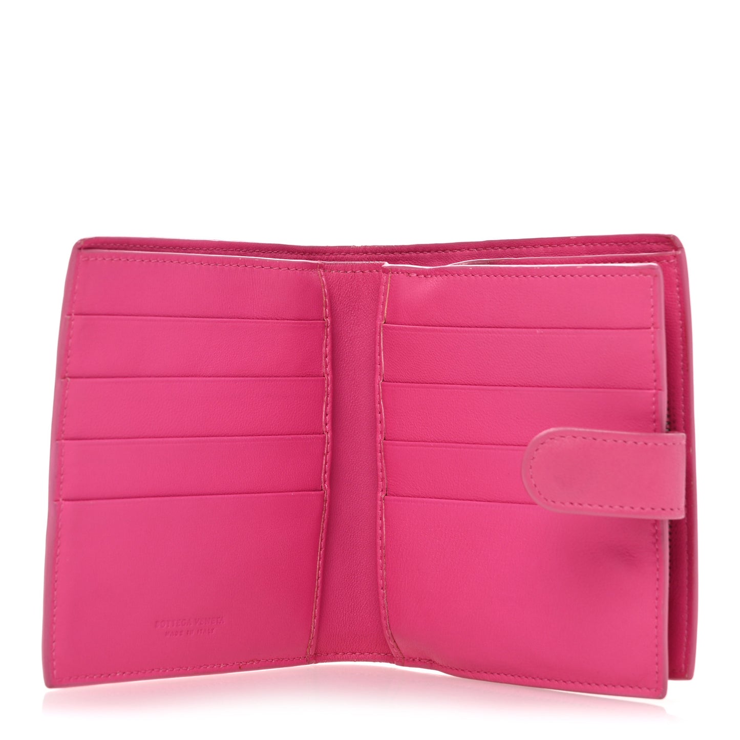 Nappa Intrecciato Mini Wallet Violet Fuxia