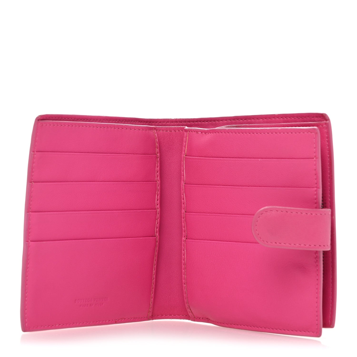 Bottega Veneta Nappa Intrecciato Mini Wallet Violet Fuxia 5 of 10