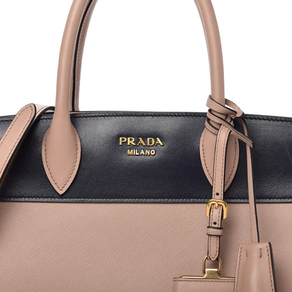 Prada Saffiano City Calfskin Medium Esplanade Cipria Baltico 10 of 11