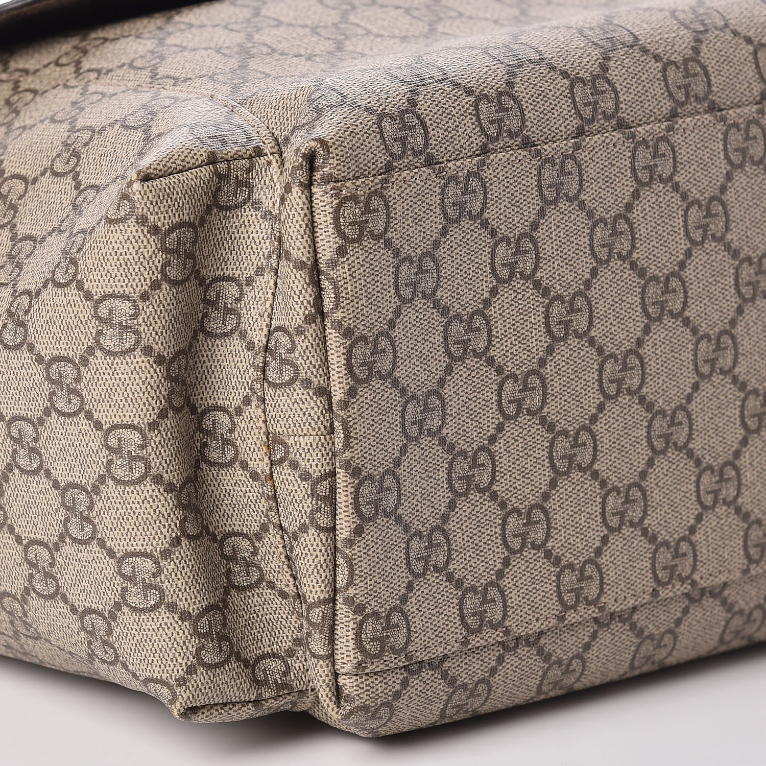 Gucci GG Plus Monogram Messenger Diaper Bag Dark Brown 10 of 12